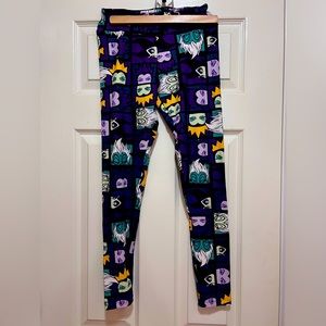 Lularoe Villains leggings one size Ursula Malificent Evil Queen